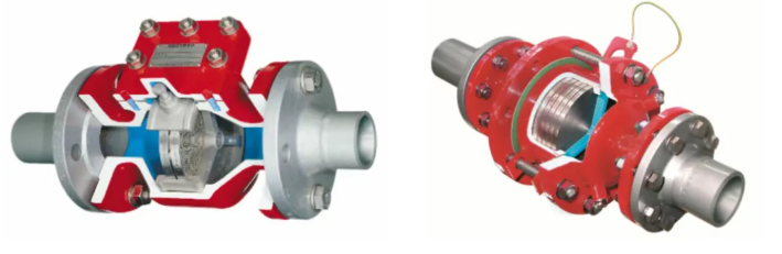 How to choose between a detonation inhibitor or a flame arrestor based on the operating conditions of VOC-containing exhaust gases?