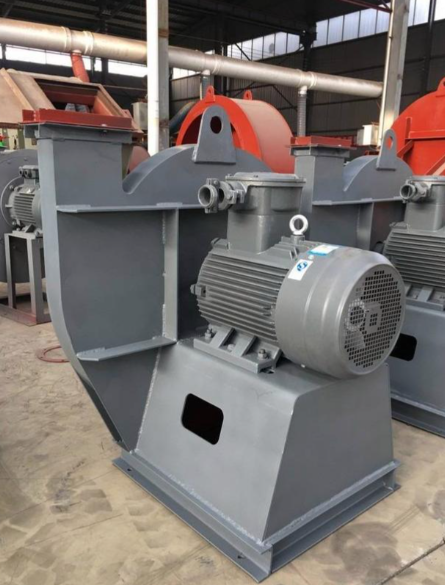 Which is better for a waste gas treatment system: a variable-frequency fan or a fixed-frequency fan?